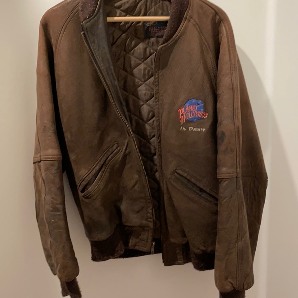 Planet Hollywood leather jacket